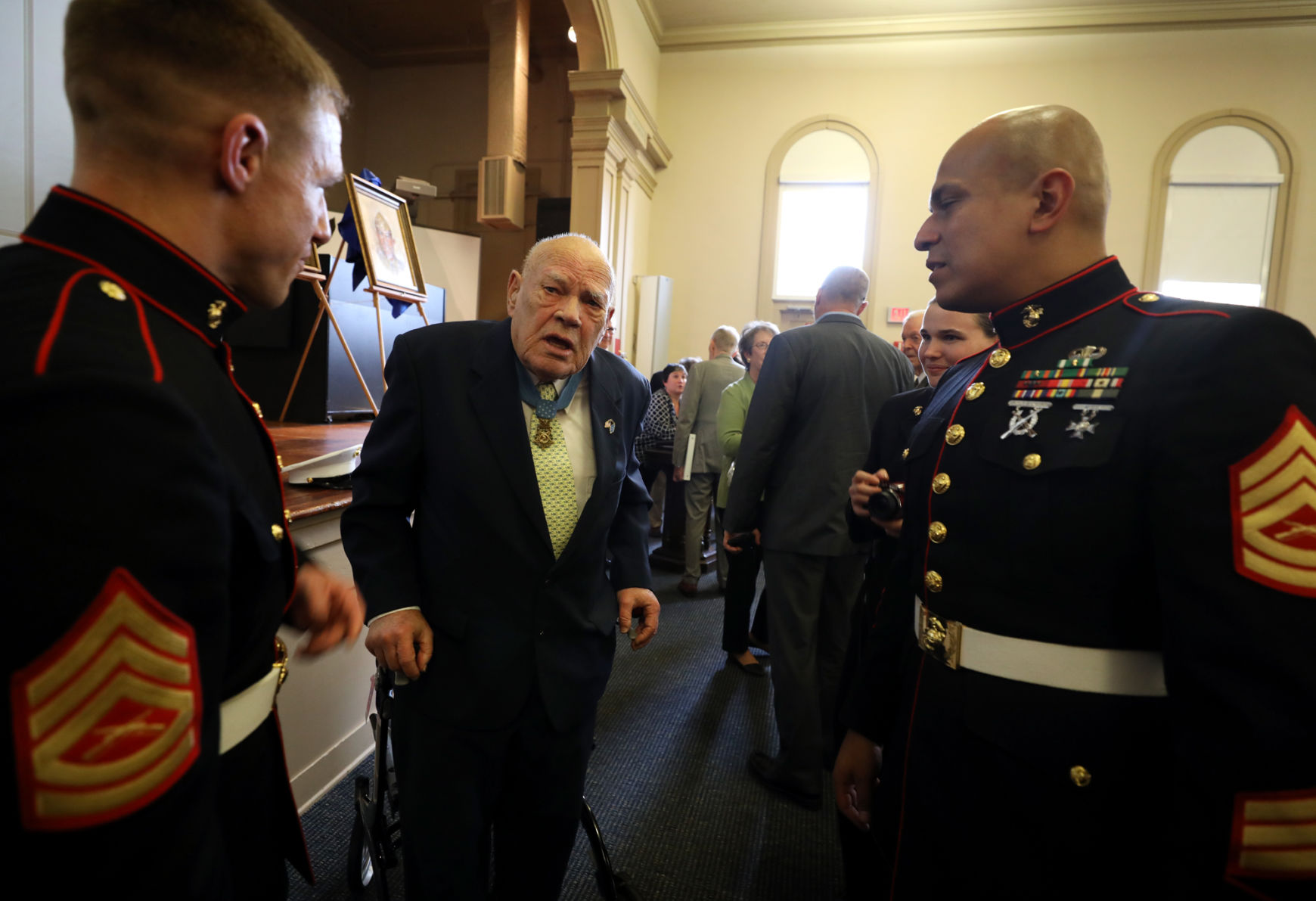 Retired Army Command Sgt. Maj. Bennie Adkins